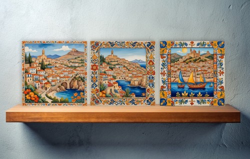 Piastrelle parete con retro - da,