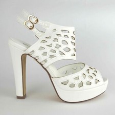 Scarpe donna sandalo bianco - scarpe,