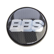 1x Tappo centrale originale BBS, carbonio nero, logo argento 70,6 mm 10023604, 09.24.467