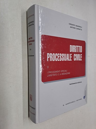 Diritto processuale civile iii - diritto,