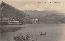A6464) DINTORNI DI TERNI LAGO DI PIEDILUCO ANIMATA BARCA A REMI