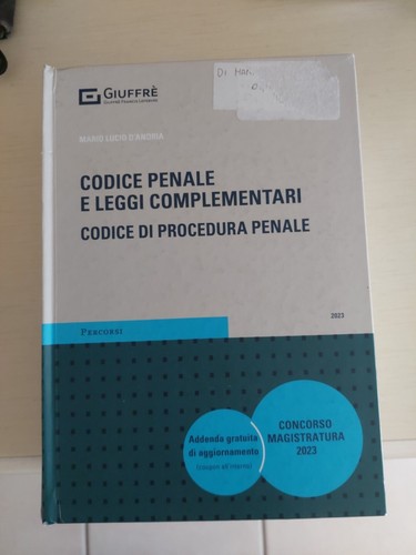 Codice penale giuffrè 2023 - codice,