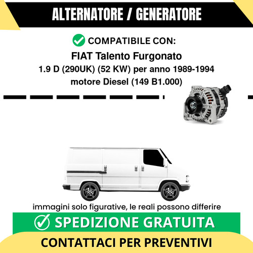 Alternatore fiat talento - alternatore,