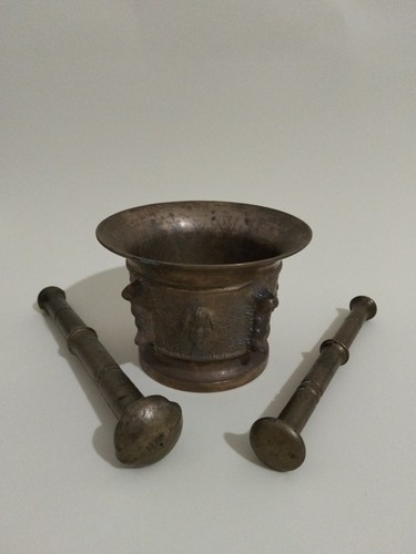 Antico mortaio bronzo - antico,