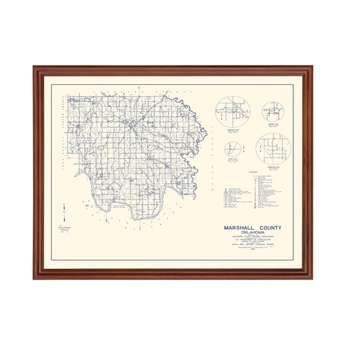 Vecchia mappa della contea - , di
