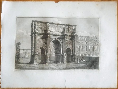 Stampa antica 1824 - , roma