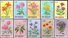 S. Marino 1971 Fiori serie