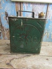 Vintage ESSO Green Fuel Can