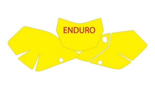 Kit adesivi portanumero suzuki - kit,