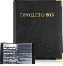 Album Per Collezione Di Monete 480 Tasche Nero, Raccoglitore Per Collezionisti