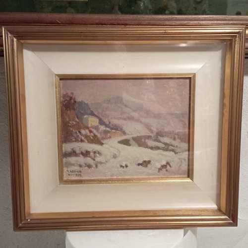 Antico dipinto leone - antico,
