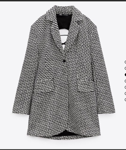 Zara open back blazer dress - back,