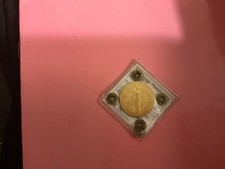 moneta Vittorio Emanuele III oro 50 lire cinquantenario FDC