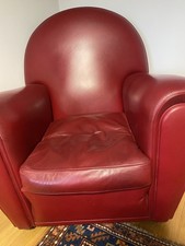 Poltrona FRAU vanity fair Edizione Limitata Pelle Vitello Rossa -Perfetta