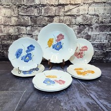 Vintage Set of 9 Hand Painted