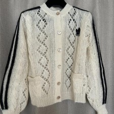 Cardigan Gucci X Adidas avorio
