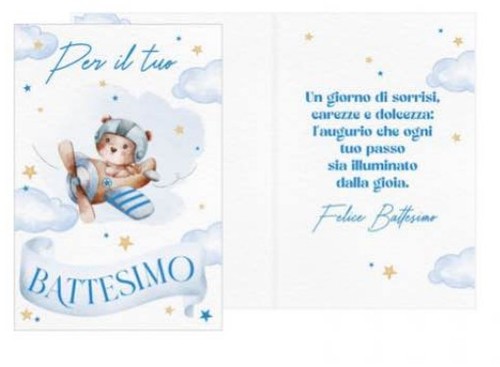 Biglietto auguri battesimo - d'auguri,