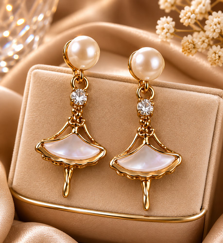 Orecchini cerchio ballerina - orecchini,