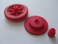 Per GRUNDIG MCF 200 MCF 100 CF 5100 RPC 3000 CF 5000-2 ingranaggi set 3 pezzi