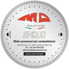 Disco graduato MD Racing per controllo fase motore, Ø 225mm