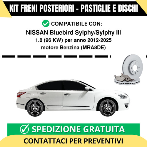 Kit freni posteriori nissan - posteriori,