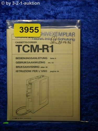Sony manuale istruzioni - manuale, tcm