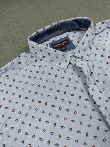 Camicia blu johnston murphy - blu,