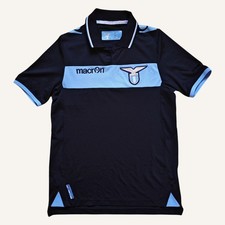 SS Lazio Macron 2012 2013 Third Black size Small Football Shirt Maglia calcio