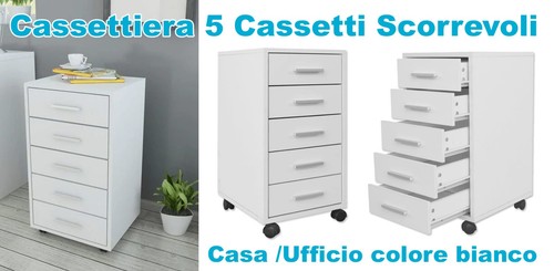 Cassettiera casa ufficio - cassettiera, con