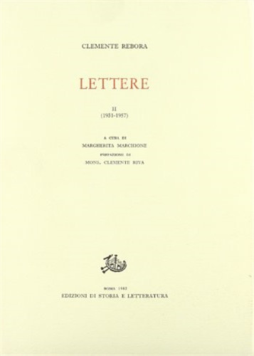 Rebora clemente lettere - rebora,clemente.,