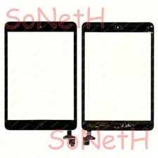 VETRO TOUCH SCREEN APPLE IPAD MINI 2 A1489 A1490 A1491 NERO CON HOME BUTTON