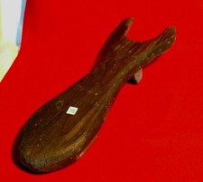 ? ANTICO CALZASCARPE / STIVALI EPOCA 1890 IN LEGNO-527-