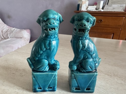 Statuine cinesi cani foo in - cinesi,