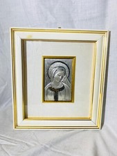 Bassorilievo arte sacra Madonna in argento e oro - Guerrini