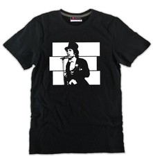 T-shirt RINO GAETANO cantante vintage ottimo cotone nera uomo donna musica arte