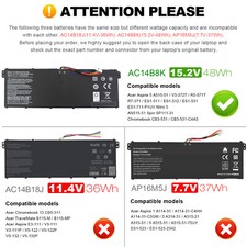 AC14B8K Battery For Acer