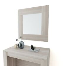 Specchio da parete quadrato con cornice in legno specchiera design ingresso 