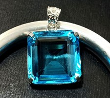 Ciondolo Asscher argento