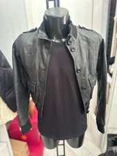 Denny Rose Giacca In Pelle Donna Woman TgS Nero LLV2007