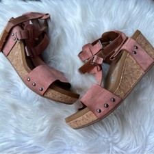 Sandali con zeppa cinturino - e,