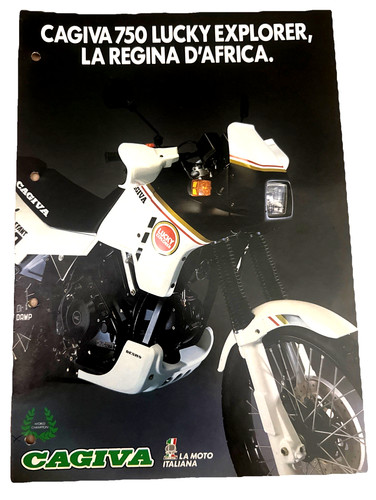Brochure depliant cagiva 750 - brochure-,
