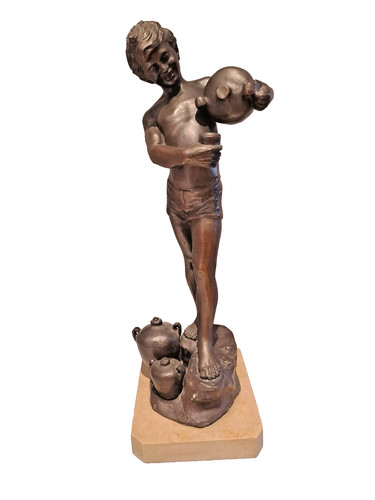 Scultura bronzo statua - scultura, in
