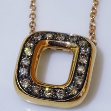 Collana Brillante Oro Rosa 750