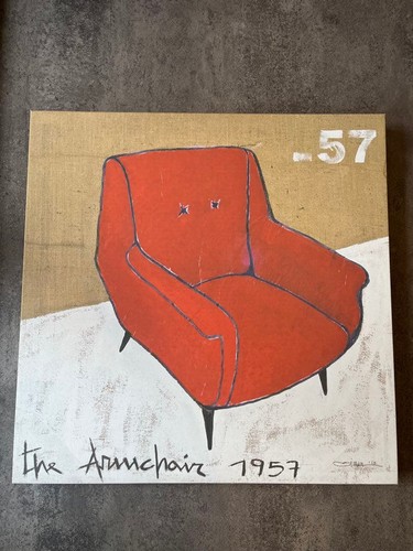 Vintage 1957 orange armchair - 1957,