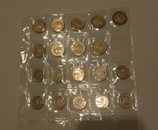 Lotto 19 Monete 2 Euro E 1 Euro Grecia 2002 con e senza "S" nella stella