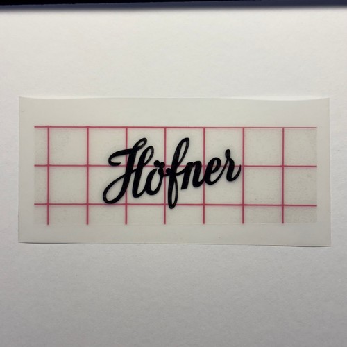 Hofner guitar headstock logo - hofner,