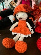 Bambola crochet fatta - a, mano