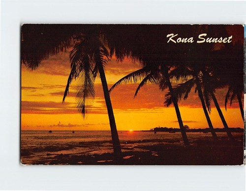 Cartolina kona tramonto alle - cartolina,