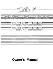 Yamaha PSR-200 PSR-300 Instruction Manual: 29 Pages & Protective Covers!