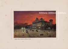 STAMPA  GIOVANNI GUERZONI TORINO PIAZZA CASTELLO + PALAZZO REALEPOCA 1930 -460